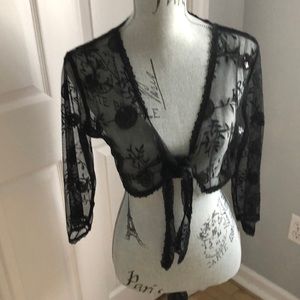 Great cover up for black dress